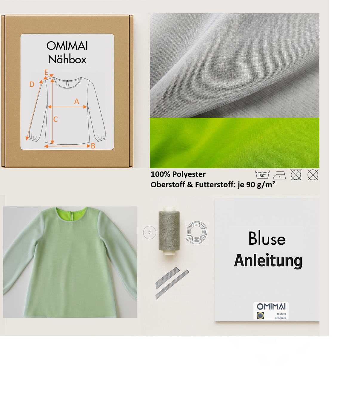 Bluse OMIMAI N7 DIY-Nähbox