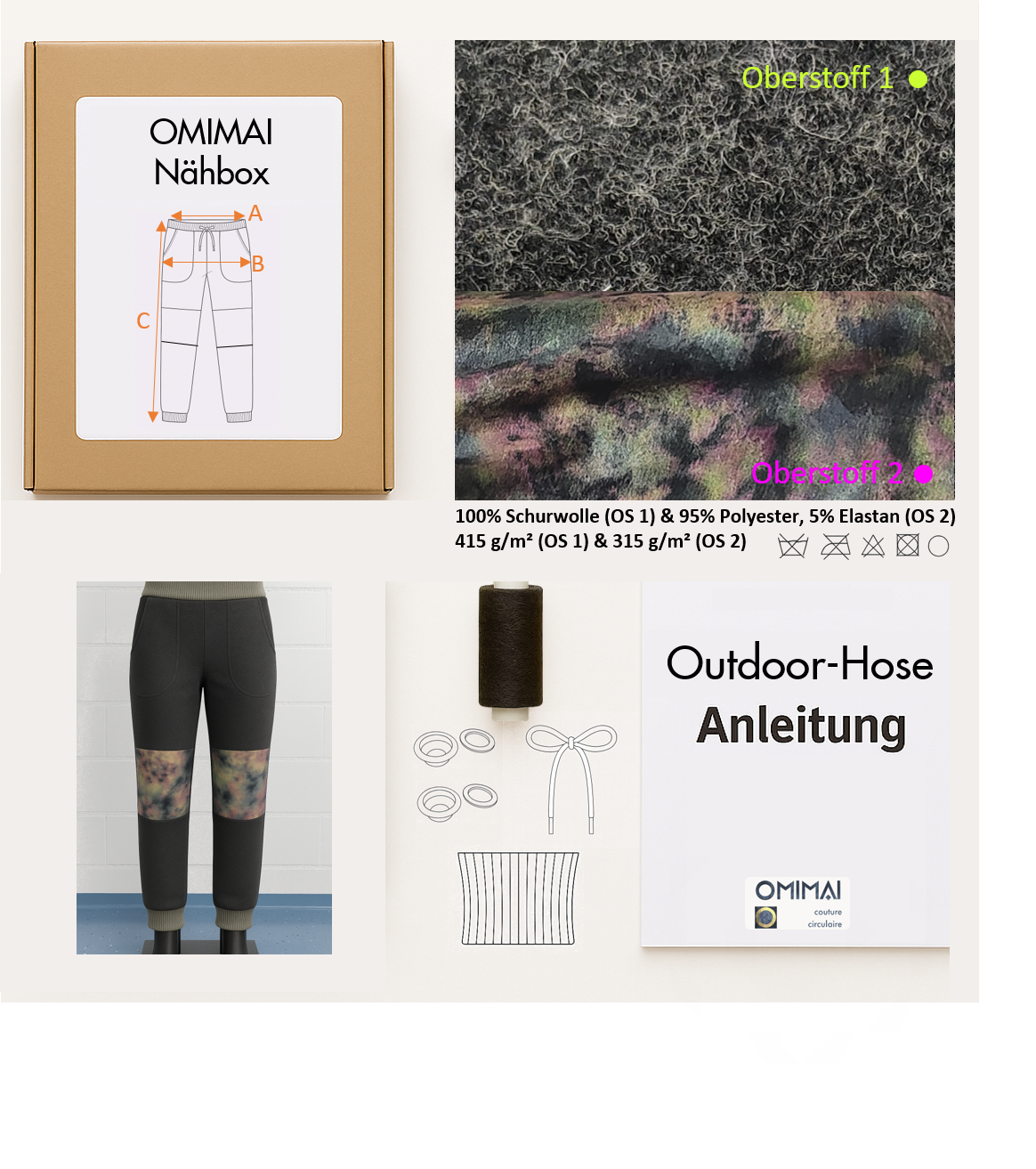 Outdoor Hose OMIMAI N12 DIY-Nähbox