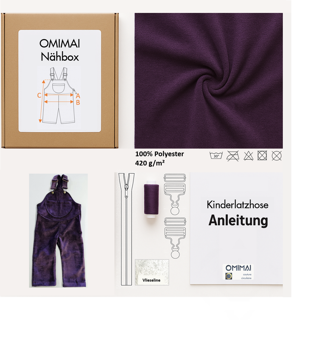 Kinderlatzhose OMIMAI N5 DIY-Nähbox (Design by Snekkerbuks)