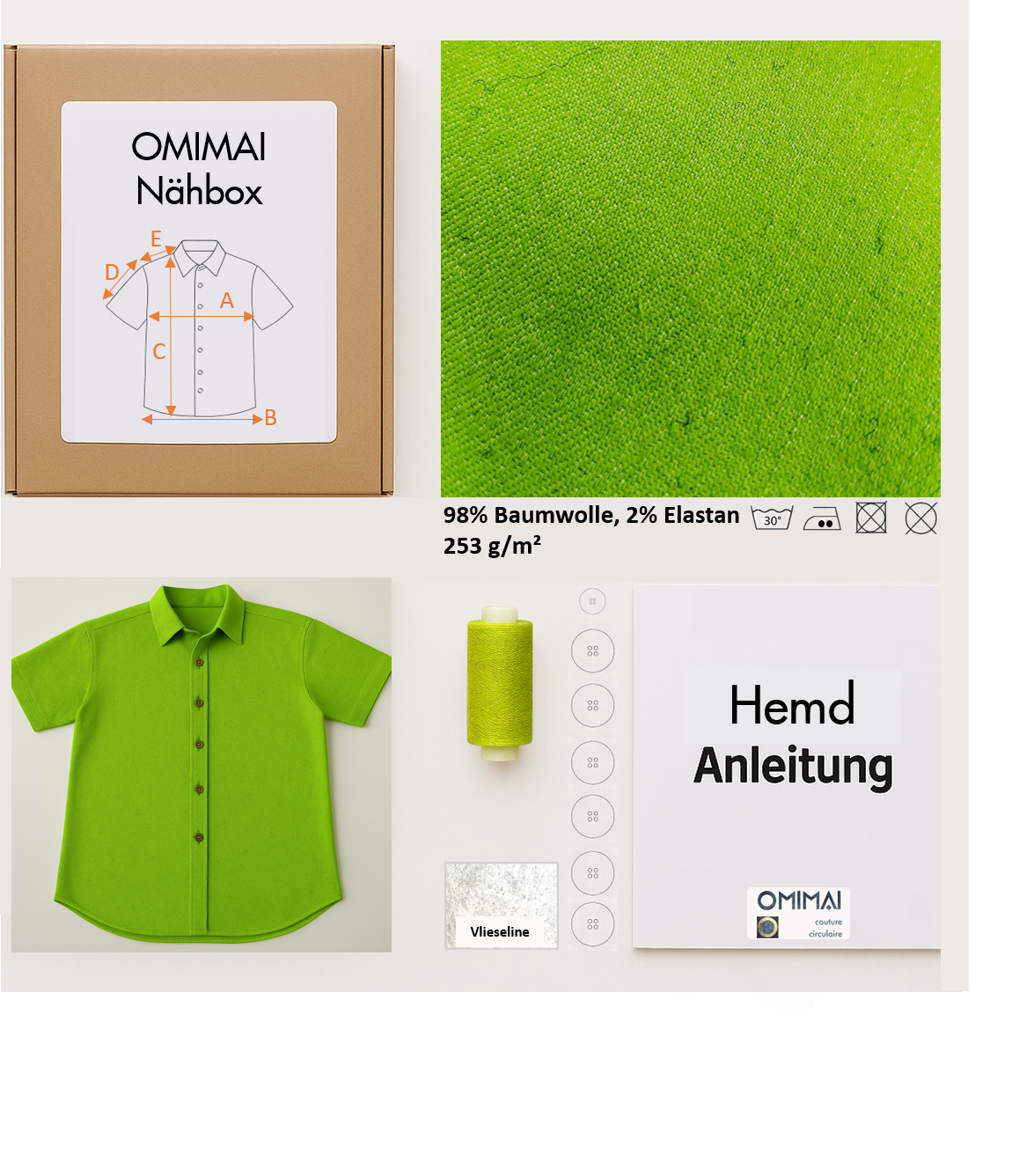 Hemd OMIMAI N6 DIY-Nähbox