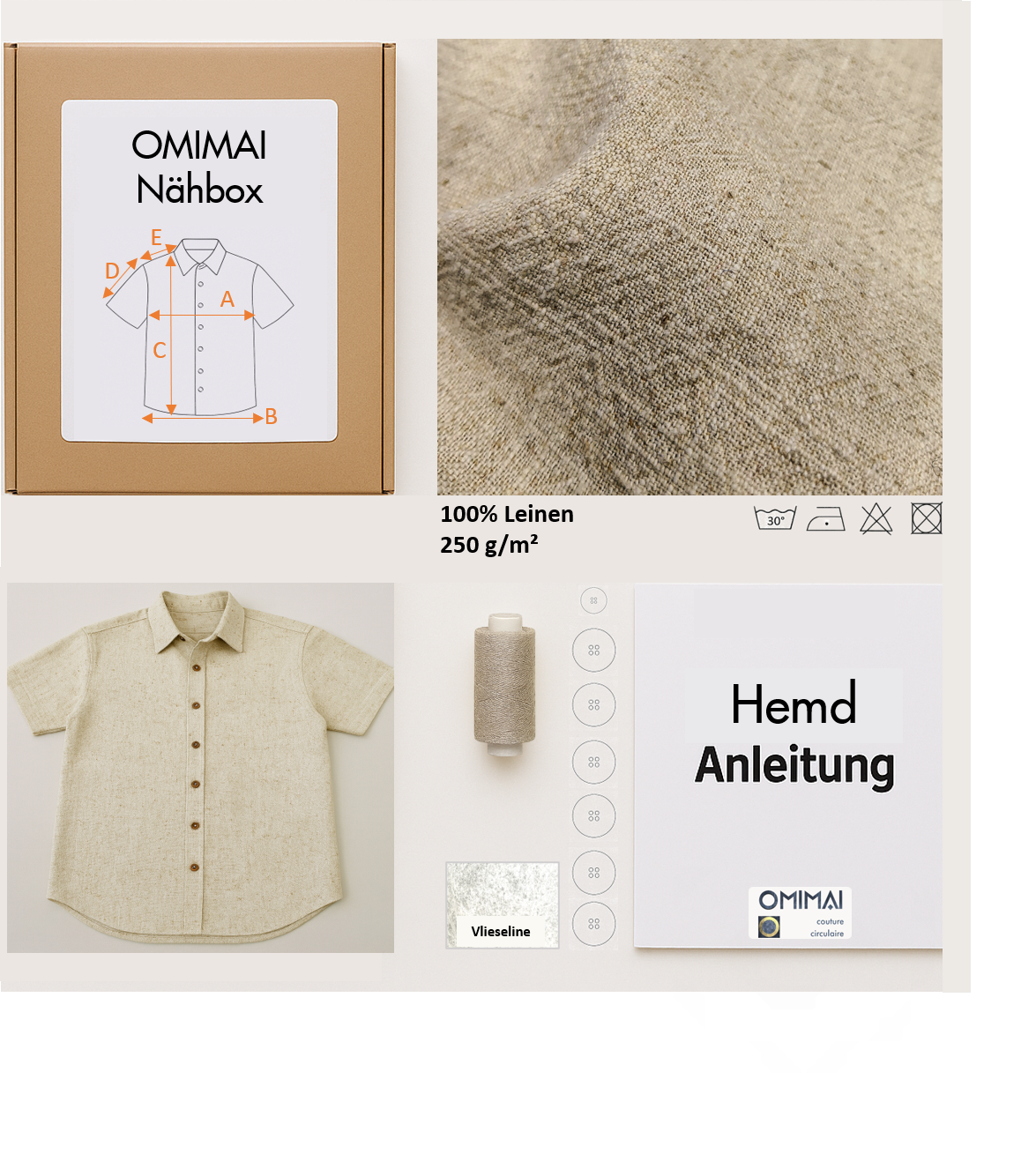 Hemd OMIMAI N6 DIY-Nähbox