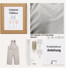 Kinderlatzhose OMIMAI N5 DIY-Nähbox (Design by Snekkerbuks)